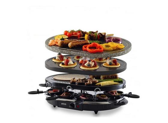 Raclette-Grill RG-S 93 - Schwarz/Grau, MODERN, Kunststoff/Stein (42/12,5/32cm) Raclette-Grill RG-S 93 - Schwarz/Grau, MODERN, Kunststoff/Stein (42/12,5/32cm)