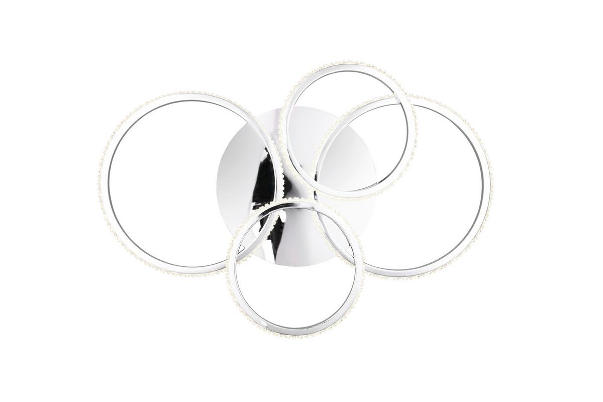 Led-deckenleuchte R67364106  Cires - Chromfarben, Design, Metall (65,5/8,5cm)