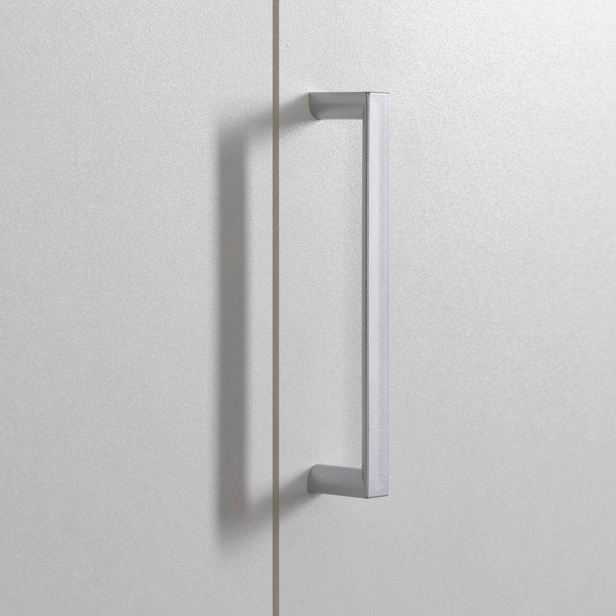 Drehtürenschrank in Weiß - bílá/barvy hliníku, Konvenční, kompozitní dřevo/plast (119,6/196,3/53,5cm) - Mömax