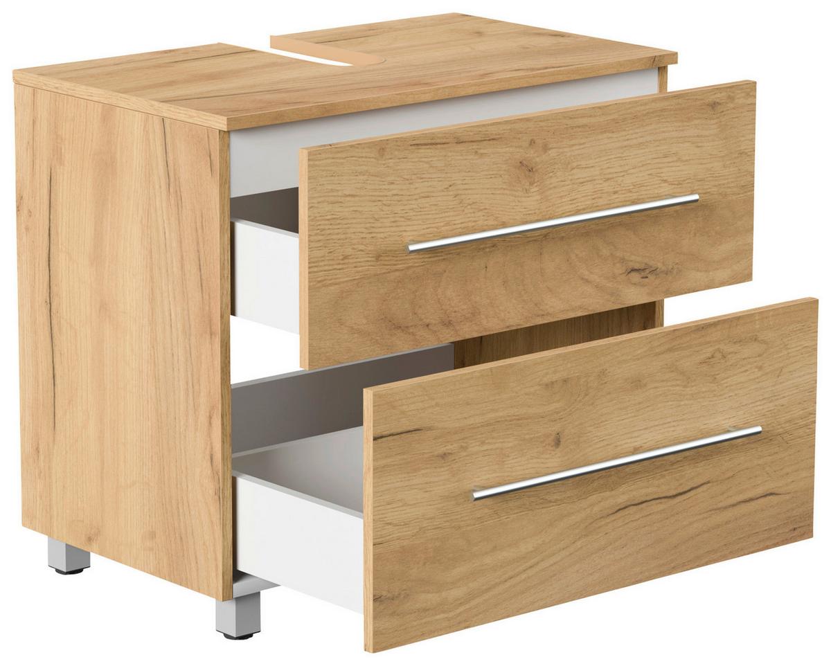 Waschbeckenunterschrank Mondial Eiche Dekor B: 70 cm - Eichefarben, MODERN, Holzwerkstoff (70/63/41,6cm) - MID.YOU