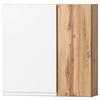 Hängeschrank Varese B: 65 cm Wotaneiche Dekor/Weiß - Eiche Wotan/Weiß, MODERN, Holzwerkstoff (65/64/20cm) - Held