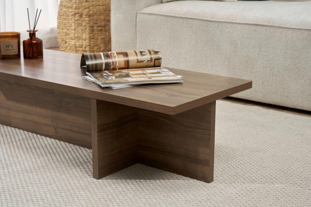 COUCHTISCH Wallnussfarfben B: 120cm - Walnussfarben, MODERN, Holzwerkstoff (120/30/45cm)