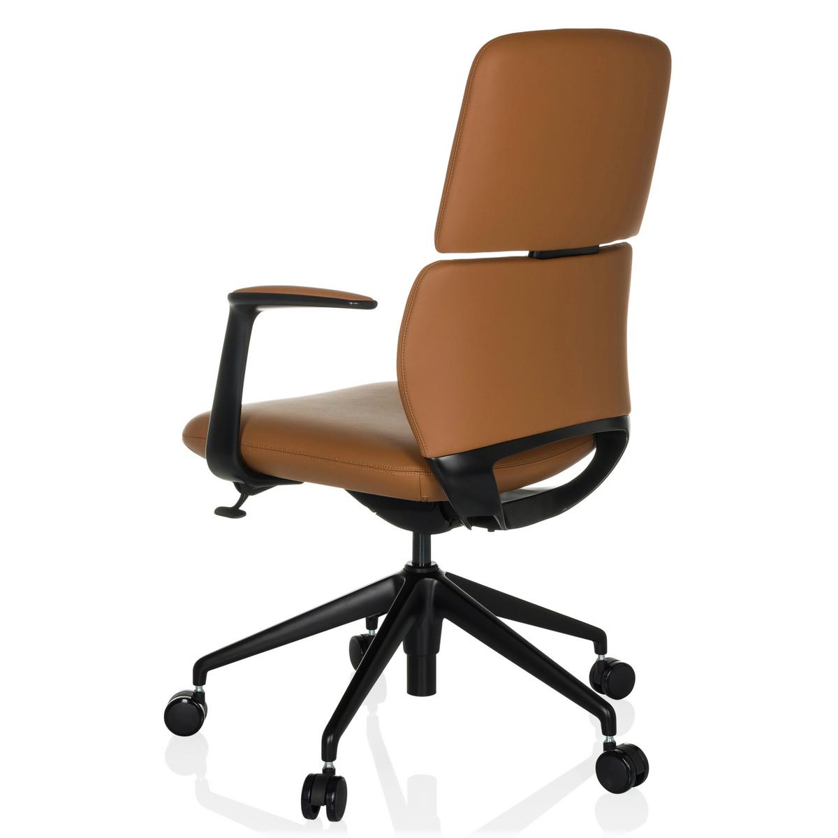 Drehstuhl Camel B: 62 cm - Schwarz, MODERN, Leder/Kunststoff (62/98-108/60cm) - MID.YOU