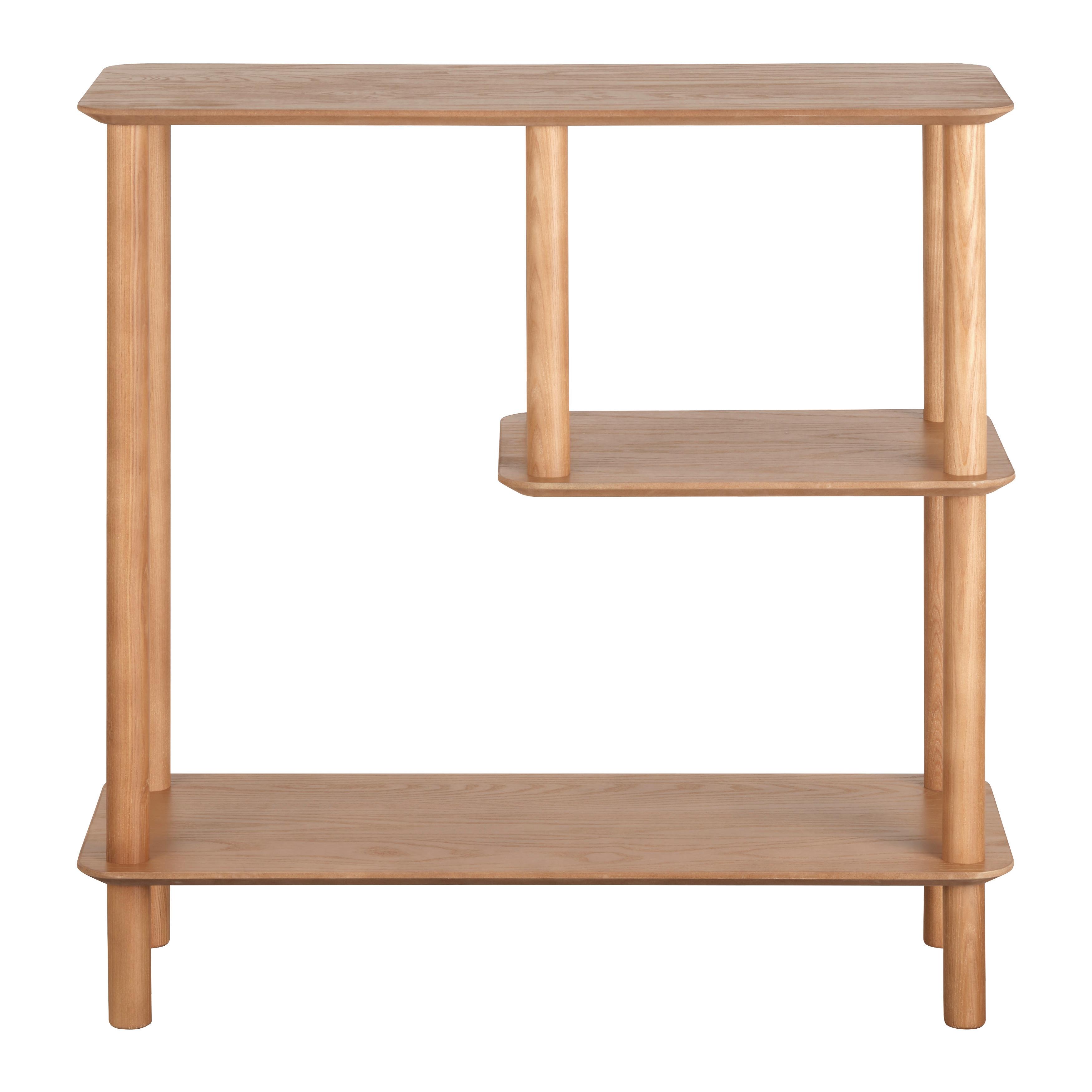 Regál MATS, prírodná farba - prírodná farba, Modern, drevo/kompozitné drevo (75/75/30cm) - Premium Living