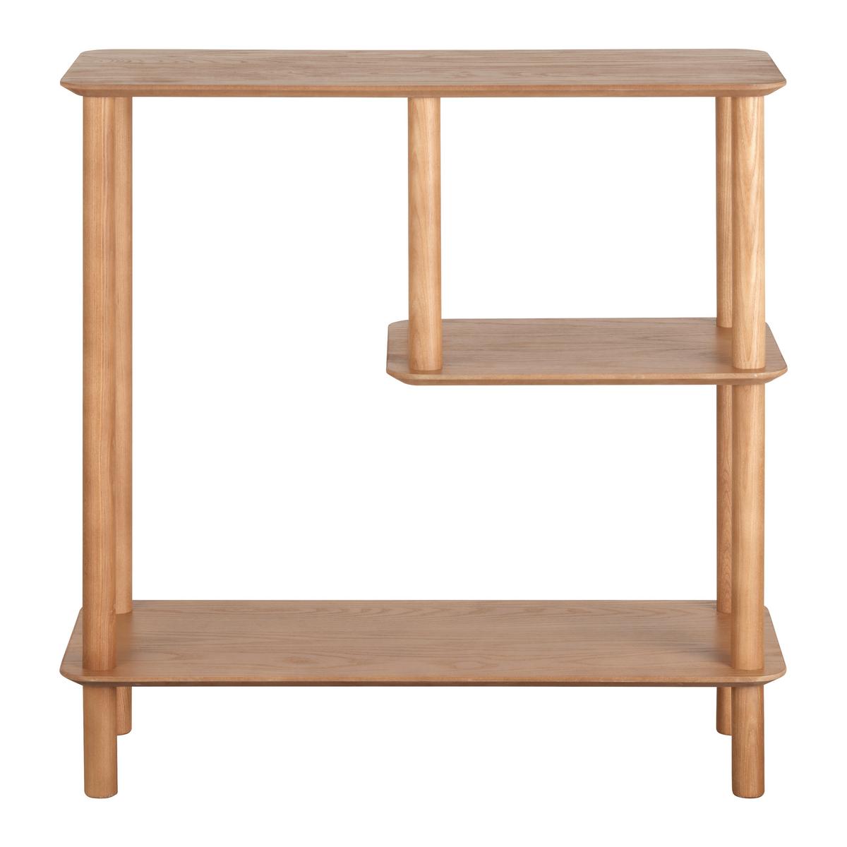 Regál MATS, prírodná farba - prírodná farba, Modern, drevo/kompozitné drevo (75/75/30cm) - Premium Living