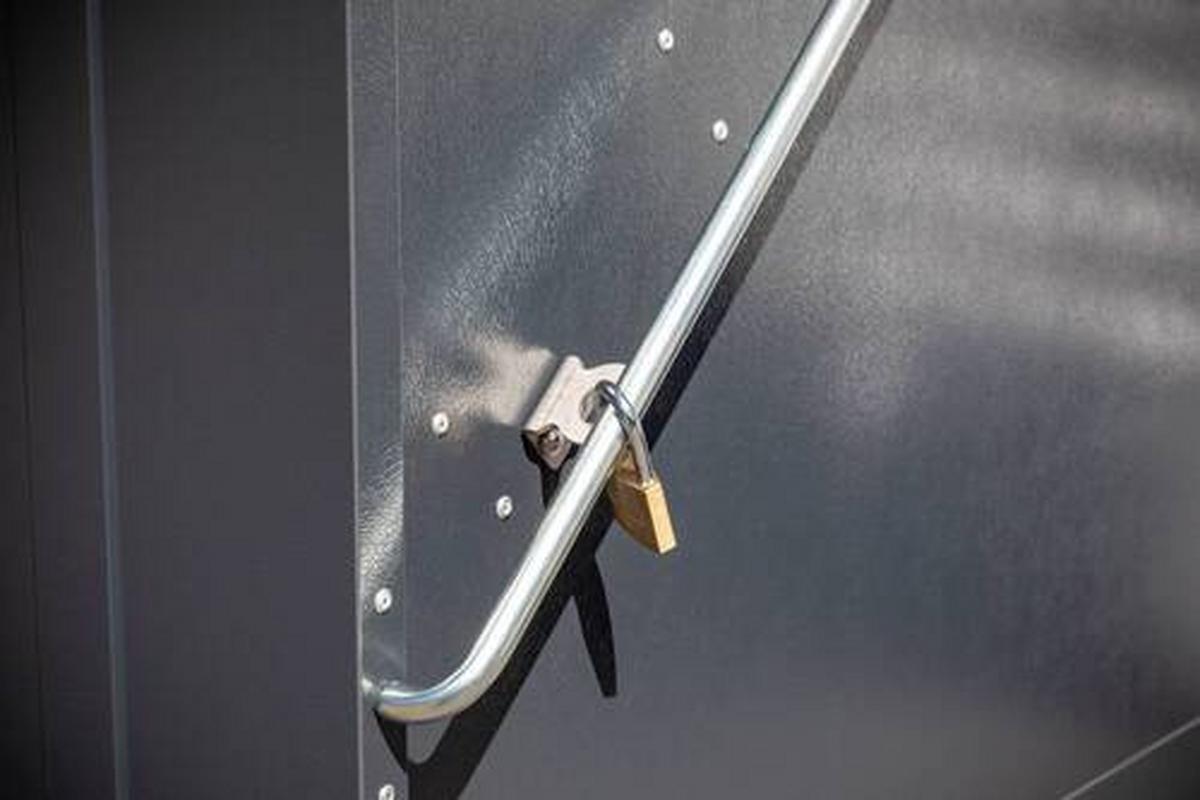 Geräteschrank Storeguard Aufbewahrungsbox - Anthrazit, Basics, Metall (89/113/196cm)