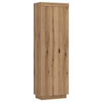 Garderobenschrank Delamar Eichefarben Dekor B: 62,2 cm - Eichefarben/Schwarz, Trend, Holzwerkstoff (62,2/197,8/39,6cm)