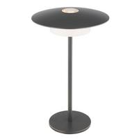 Akku-Tischleuchte 21024g mit Wandmontage - Schwarz/Weiß, Design, Kunststoff/Metall (18/30cm) - Globo