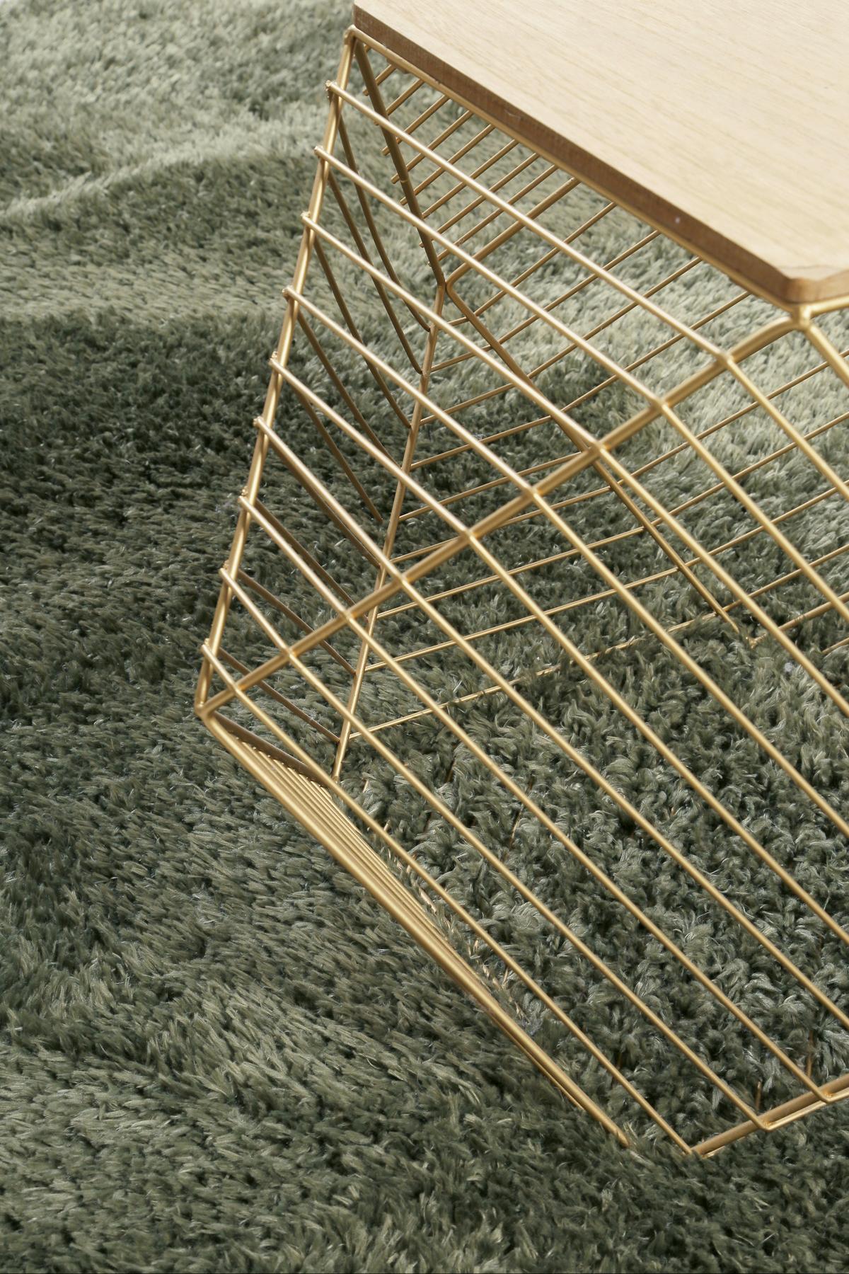 Hochflorteppich Yogi - Olivgrün, KONVENTIONELL, Textil (80cm) - Esprit