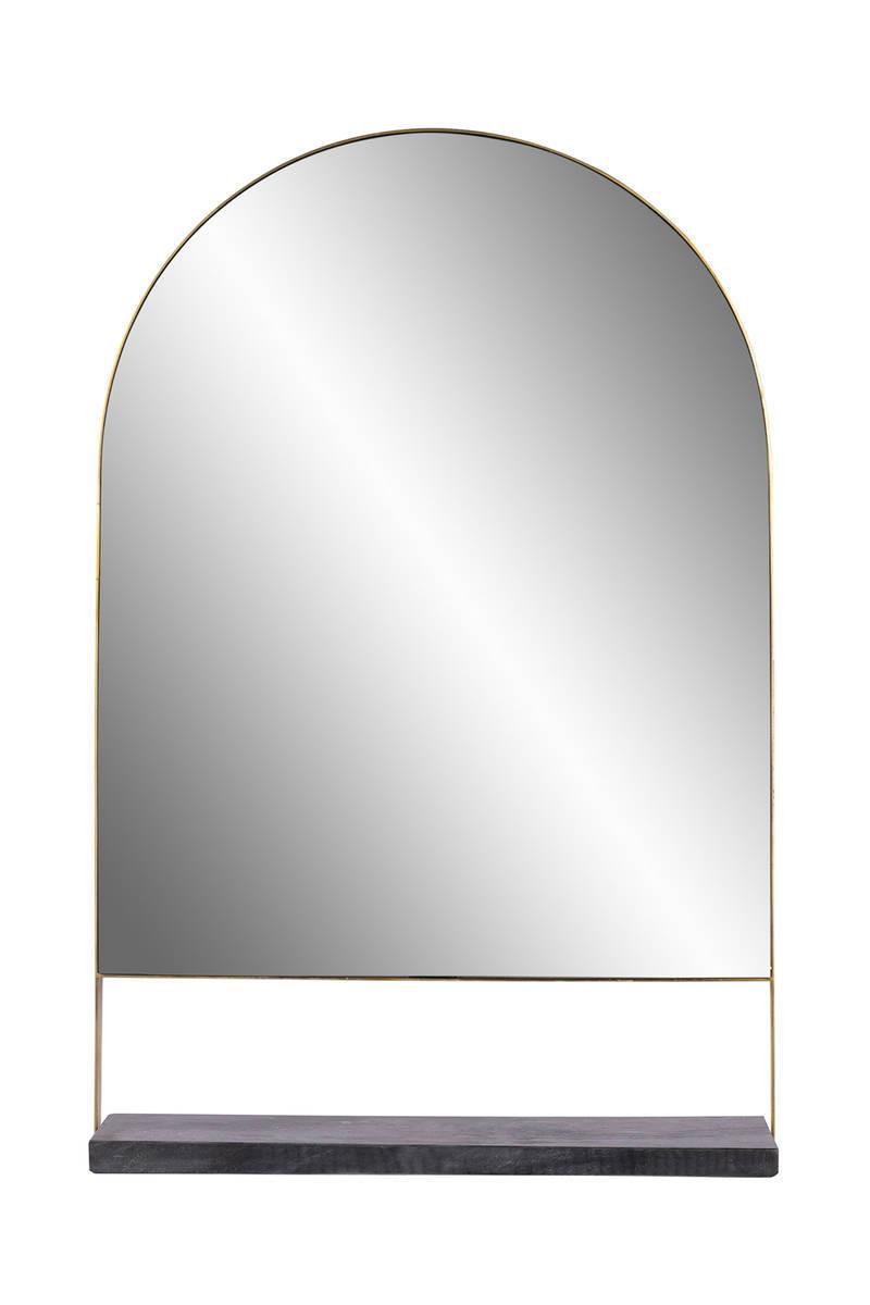 Wandspiegel Doha 43,5x69 Cm Naturstein/eisen/glas