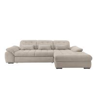Ecksofa mit Schlaffunktion & Bettkasten Rigatti Beige - Beige/Schwarz, MODERN, Textil (314/184cm) - Livetastic