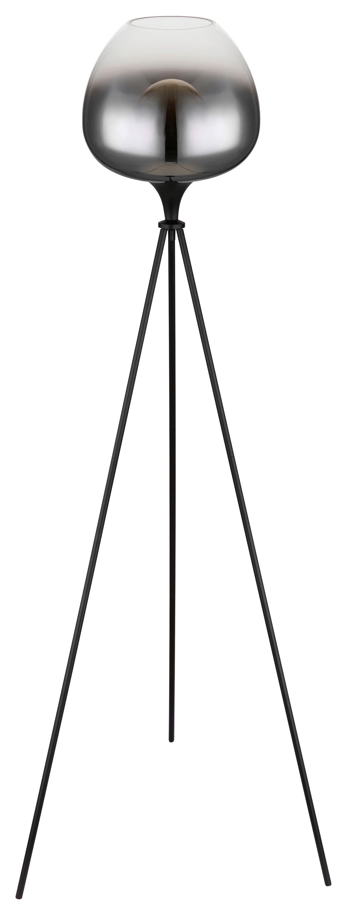 Stehleuchte 15548s1 - Schwarz, Design, Glas/Metall (65/145cm) - Globo
