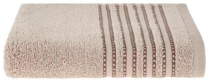 Handtuch in Beige mit hübscher Bordüre Handtuch in Beige mit hübscher Bordüre