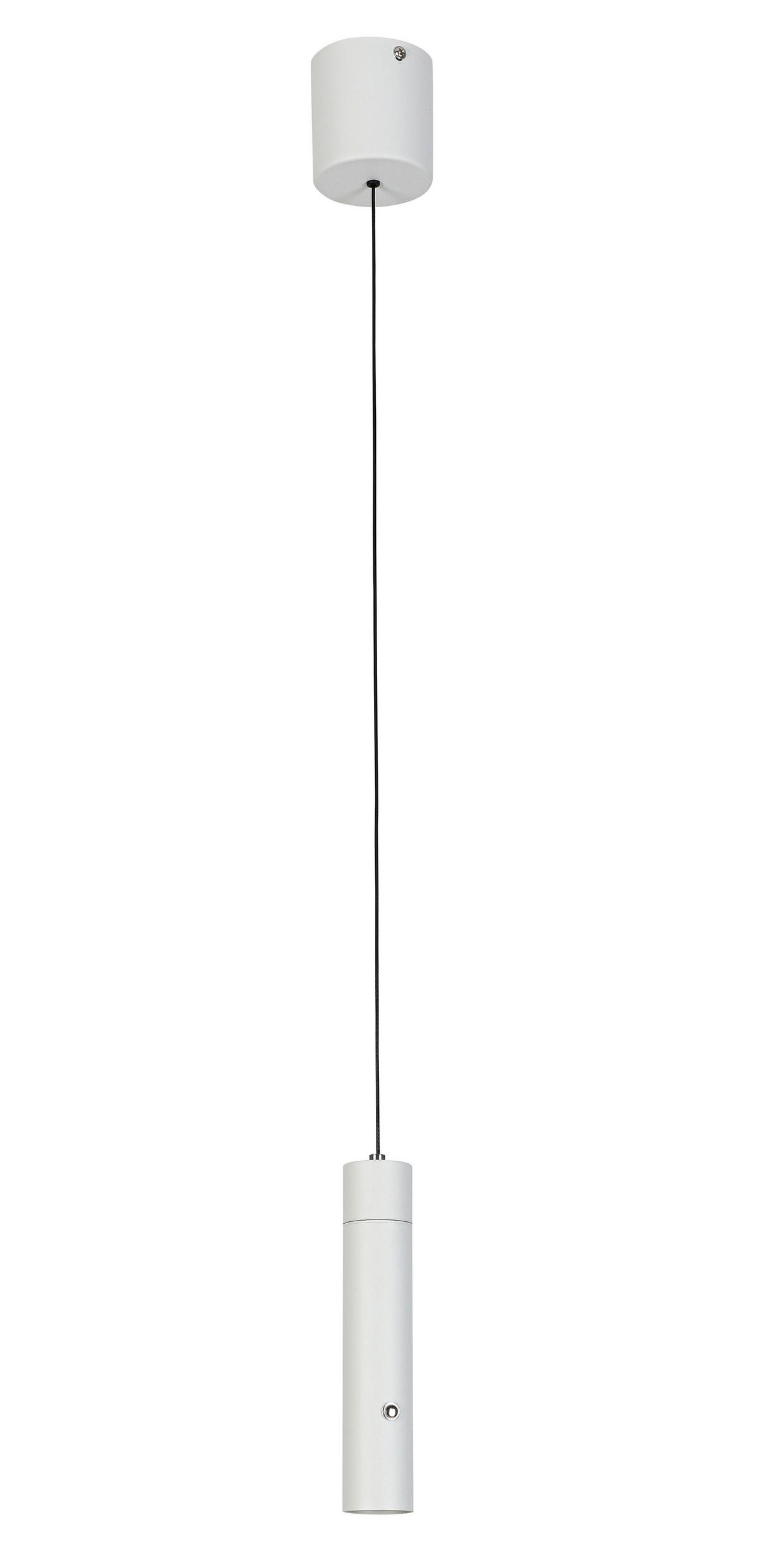 ZÁVĚSNÉ SVÍTIDLO SUSO - bílá, Moderní, kov/plast (3,8/3,8/150cm) - Mömax