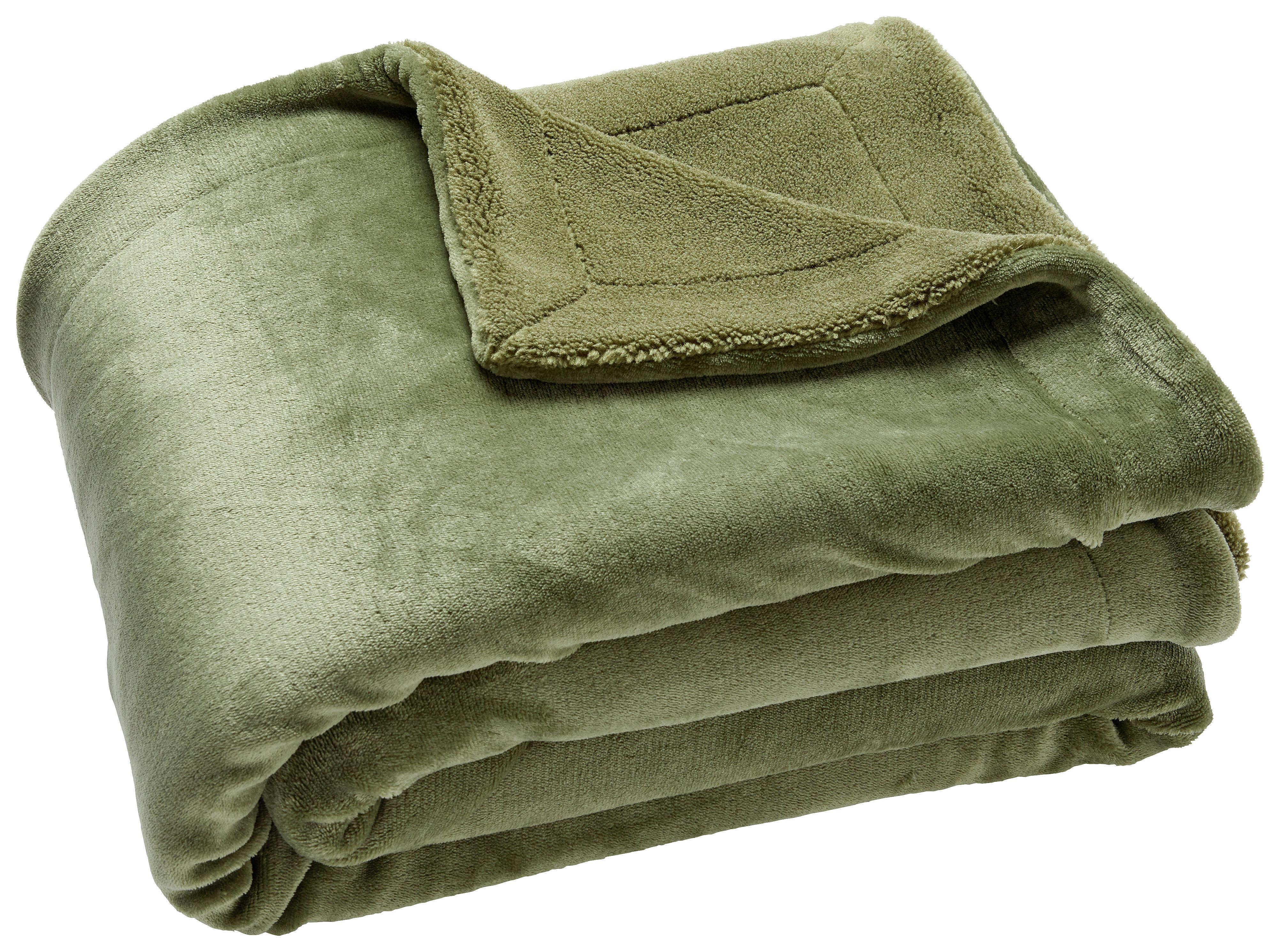 Mäkká Deka Fake Sheep, 150/200cm, Zelená - zelená, Moderný, textil (150/200cm) - Modern Living