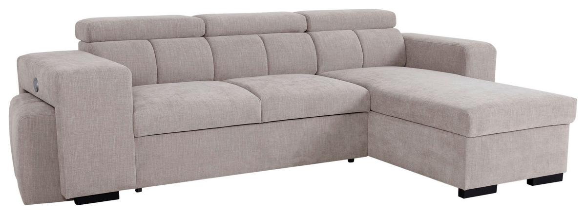Ecksofa Sirius M grau, 251x165cm - Grau, KONVENTIONELL, Holz/Holzwerkstoff (251/165cm)