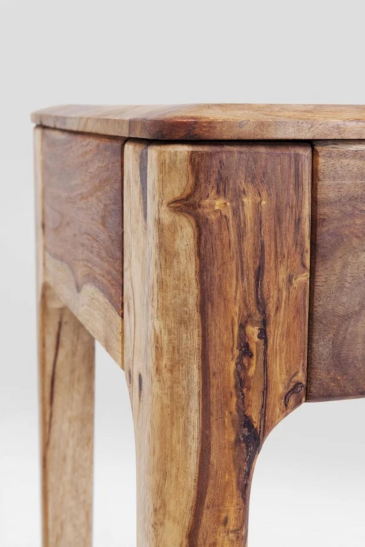 Schreibtisch B 40cm H 76cm Brooklyn Nature, Sheesham - Braun, Trend, Holz/Holzwerkstoff (110/40/76cm) - Kare-Design