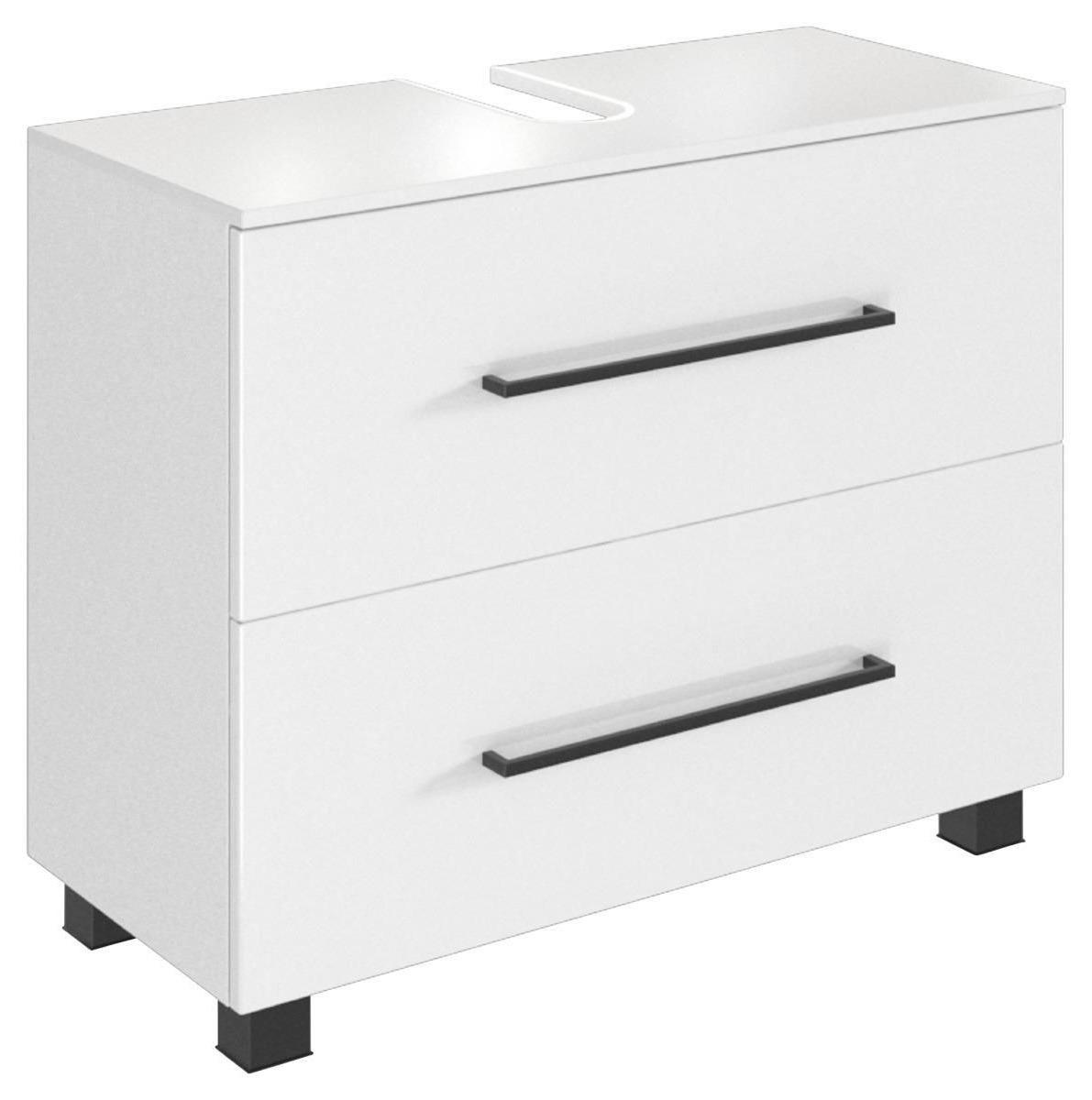 Weißer Waschbeckenunterschrank