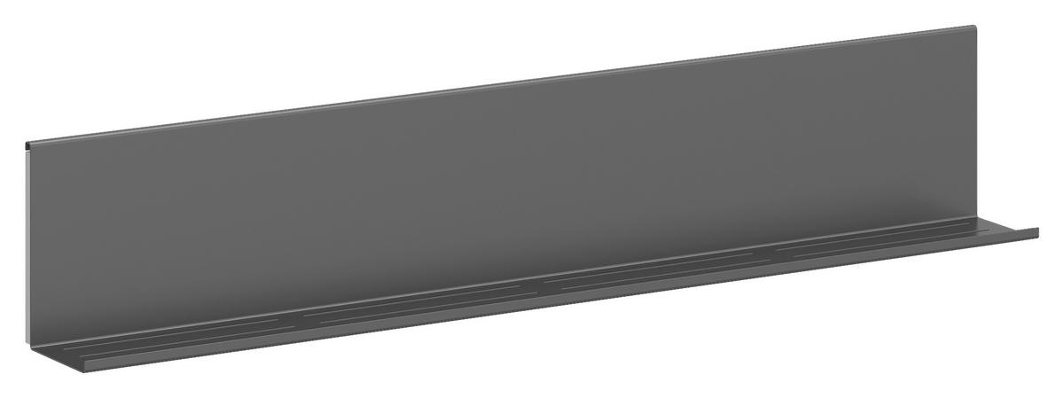 Regálový díl 1x105 cm, 1x120 cm - černá, Basics, kov (225/12/20cm) - Visiona