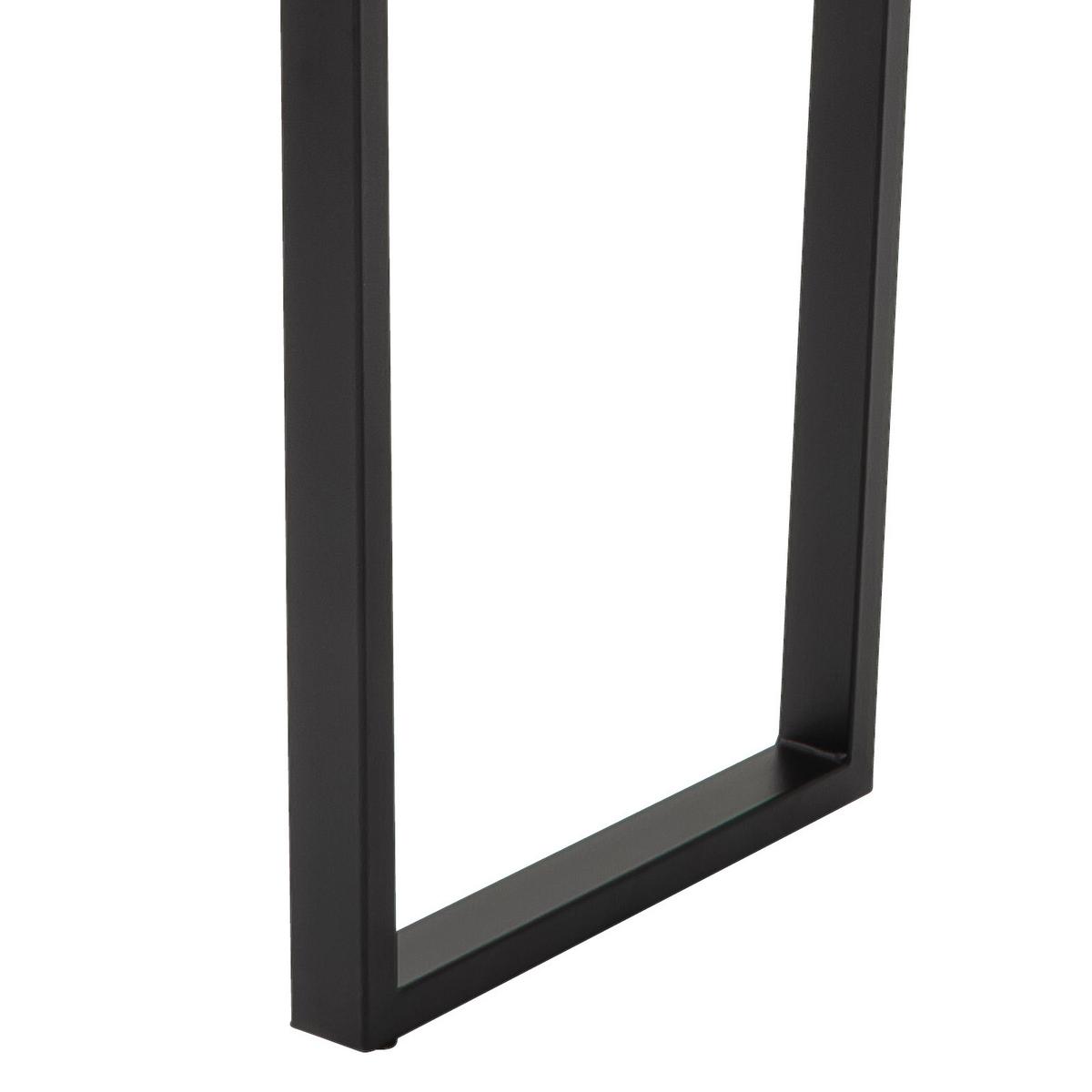 Esstisch La Serena 120x70 Cm Nachteiche Dekor/schwarz - Eichefarben/Schwarz, MODERN, Holzwerkstoff/Metall (120/95/70cm) - MID.YOU