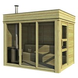 Saunahaus Wwc 2x3 - Naturfarben, KONVENTIONELL, Holz (228,6/328,6/278cm)