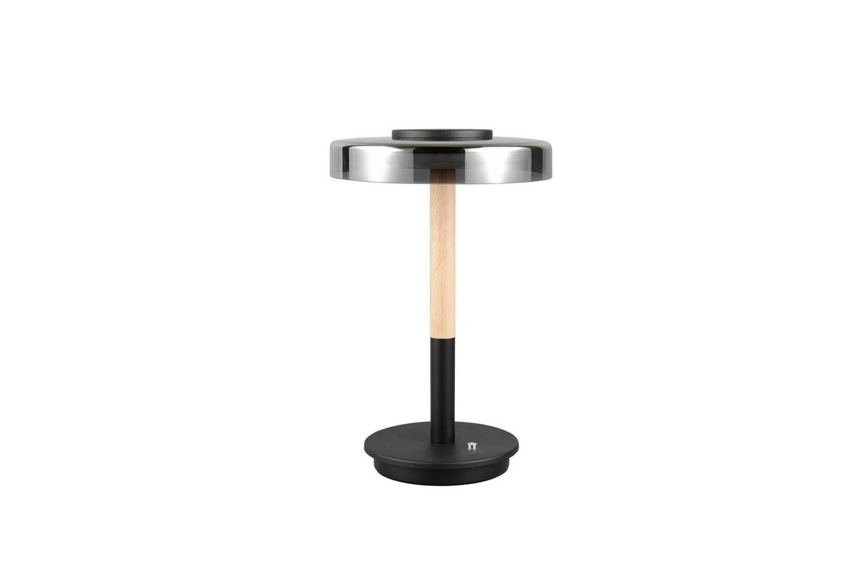 LED-Tischleuchte 554910132 Celeste - Schwarz/Grau, Design, Glas/Metall (22/35cm) - Trio Leuchten