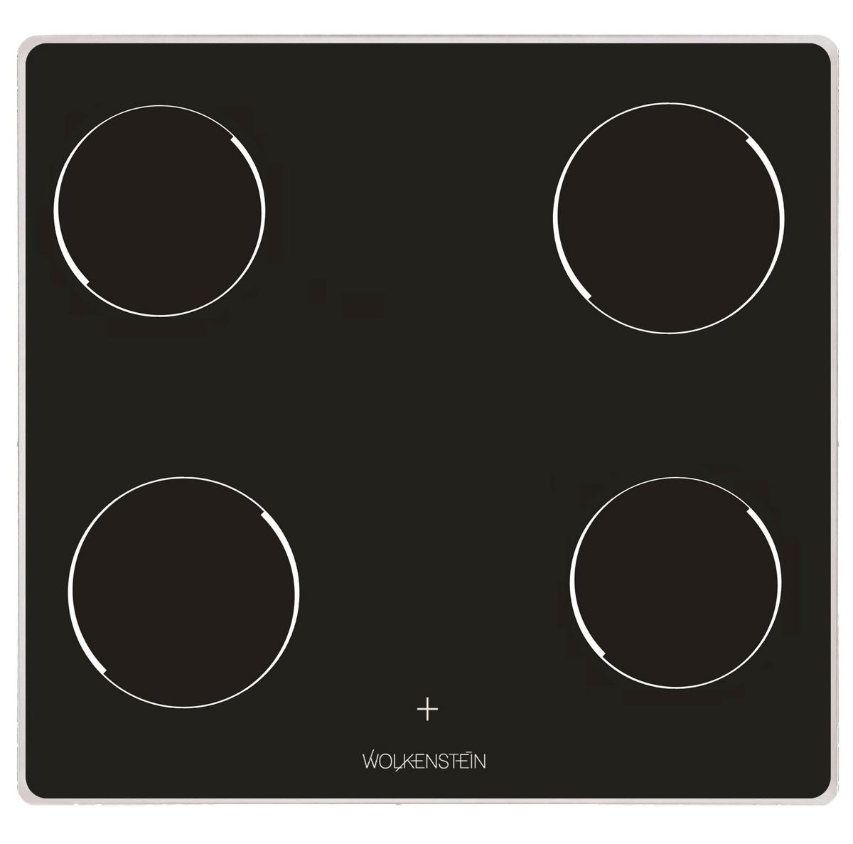 Herdset Wmoc 80 Schwarz B: 59,5 cm - Schwarz, KONVENTIONELL, Glas/Metall (59,5/59,5/55cm) - Wolkenstein
