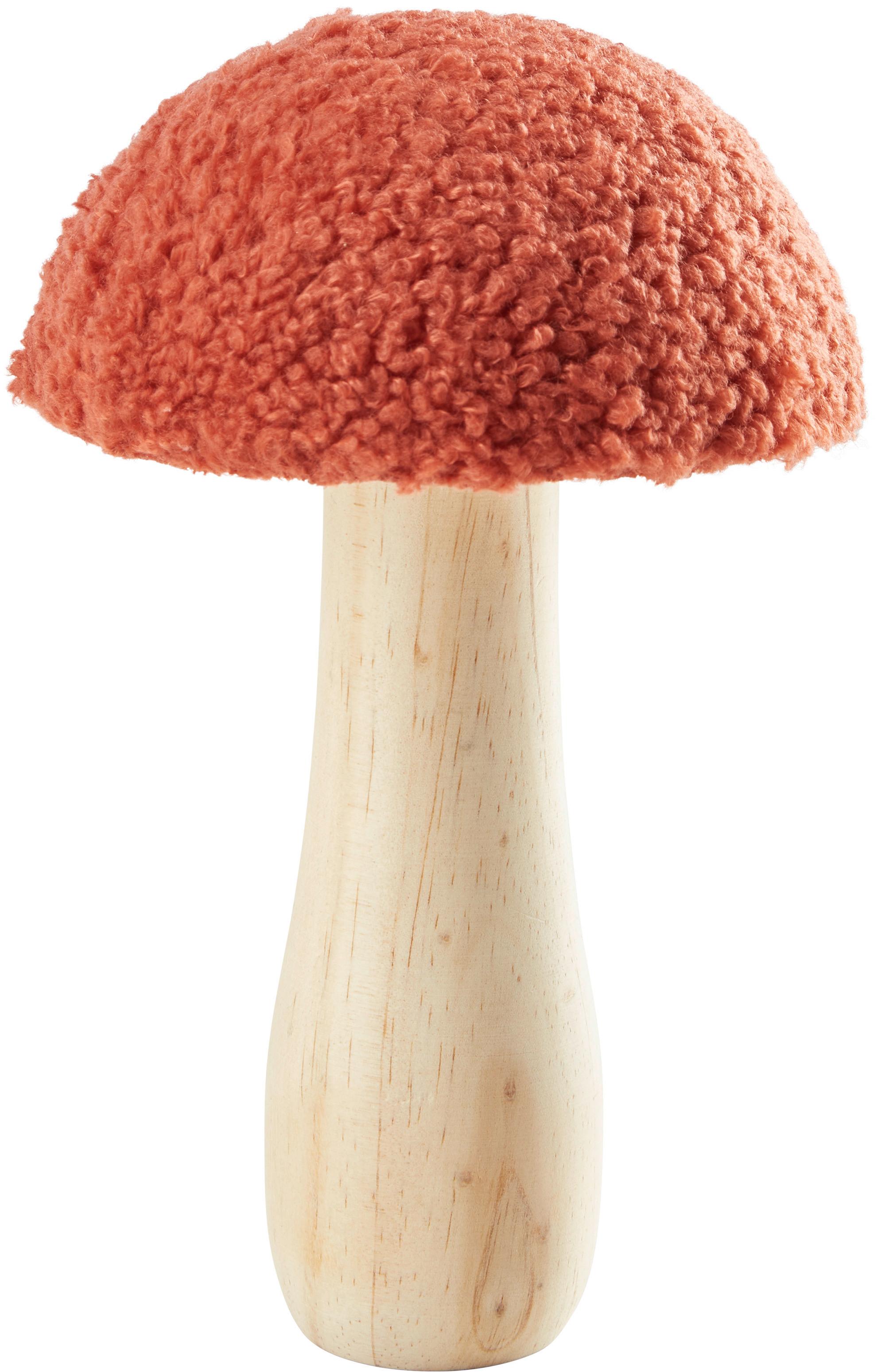 DEKORAČNÍ HŘIB ANNA -PAZ- - terracotta, Konvenční, dřevo/textil (11/18cm) - Modern Living