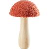DEKORAČNÍ HŘIB ANNA -PAZ- - terracotta, Konvenční, dřevo/textil (11/18cm) - Modern Living