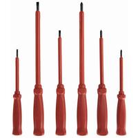 Schraubendreher-Set 6--Teilig. aus Metall/Kunststoff, Rot - KONVENTIONELL, Kunststoff/Metall