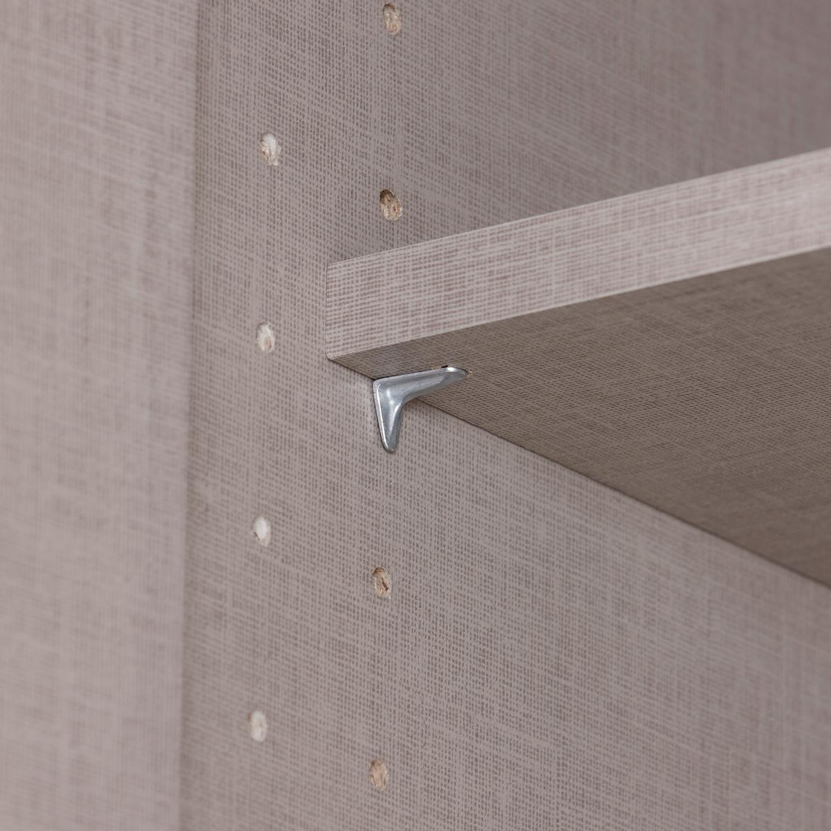 Drehtürenschrank 91 cm Aalen Extra Grau/Weiß - Weiß/Grau, KONVENTIONELL, Holzwerkstoff (91/197/54cm)