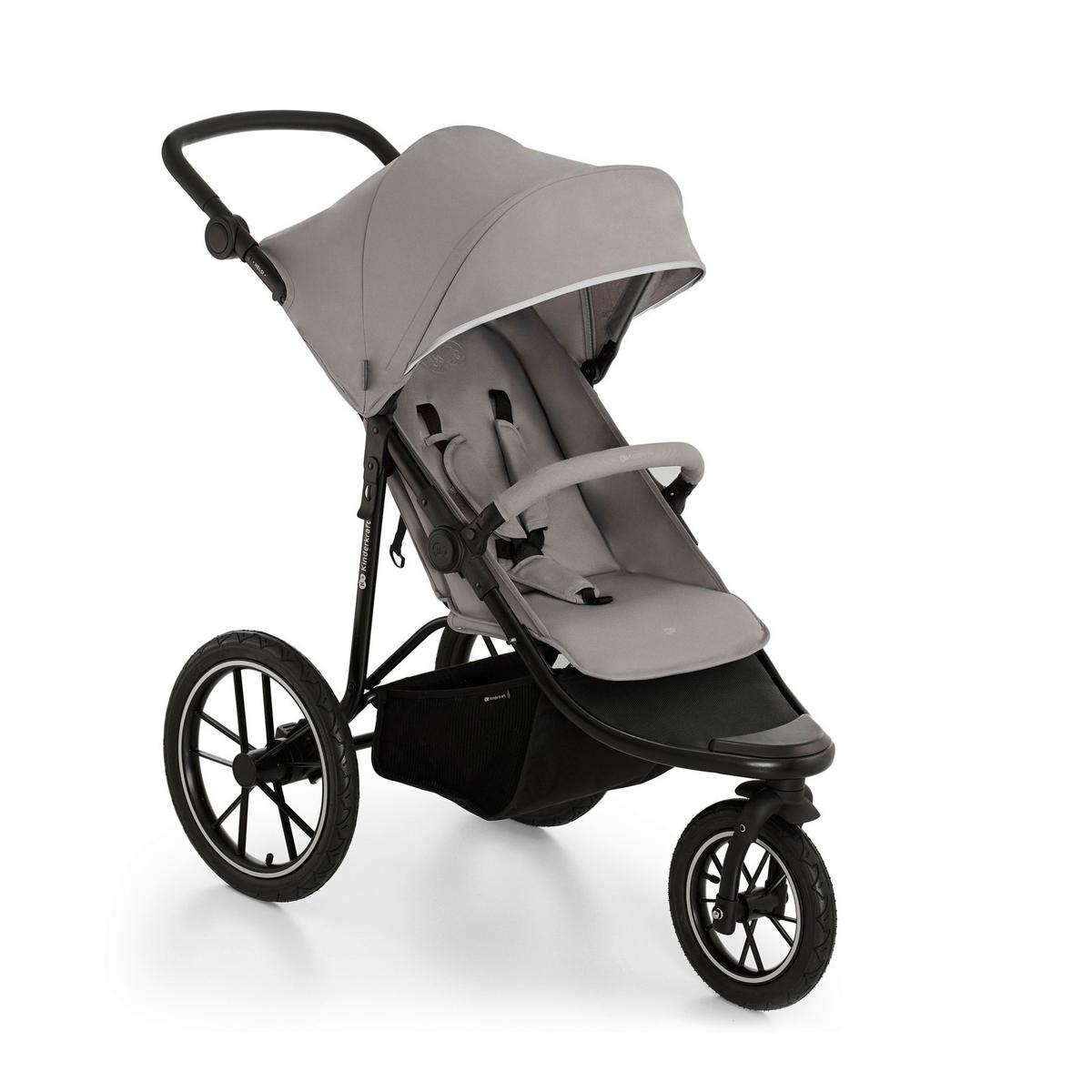 Jogger Helsi 2 Grau, B/H/T: 61,5x71-113x126cm - Schwarz/Grau, Basics, Metall (61.5/71-113/126cm) - Kinderkraft