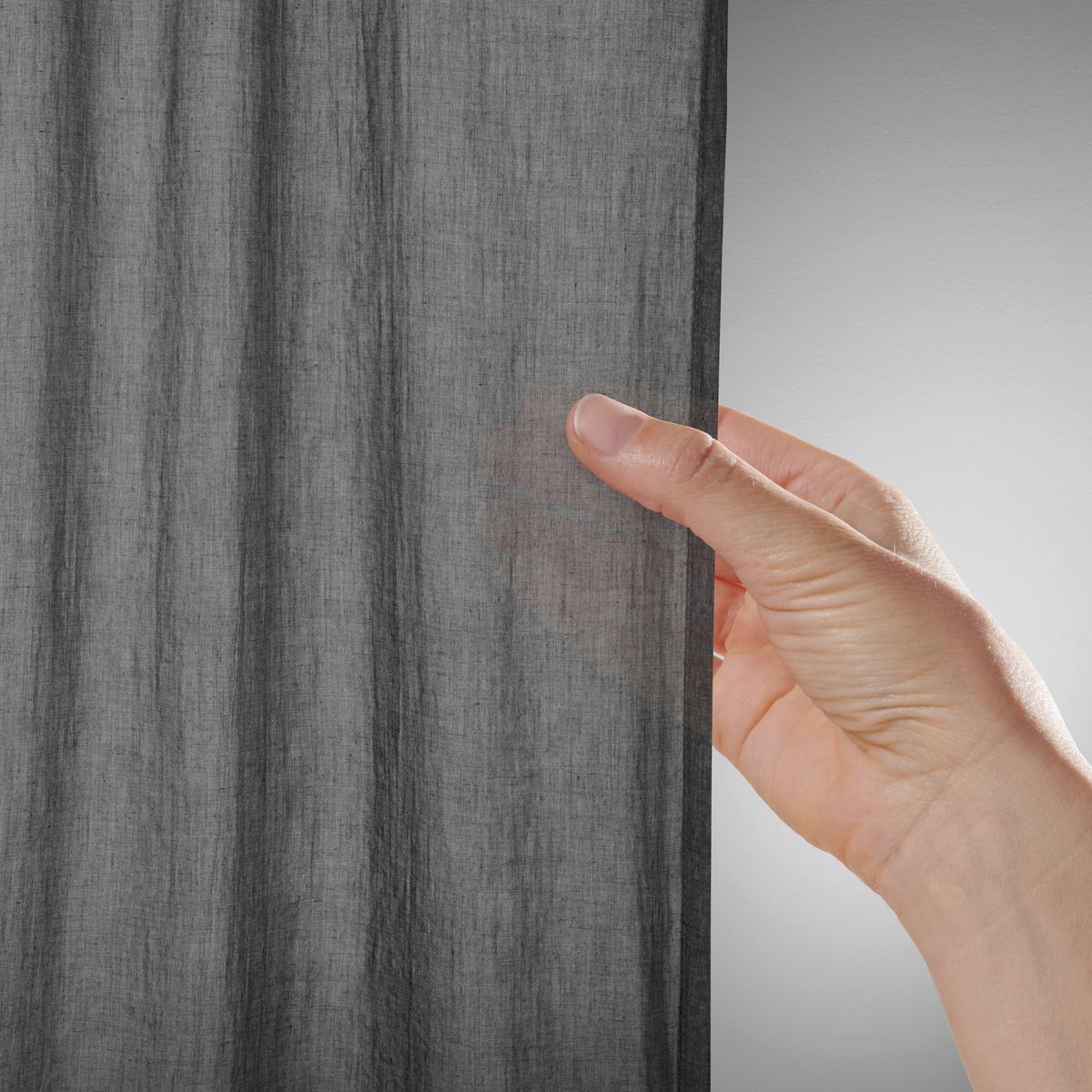 HOTOVÝ ZÁVĚS Ramona, 135/245cm, antracit - antracitová, Moderní, textil (135/245cm) - Modern Living