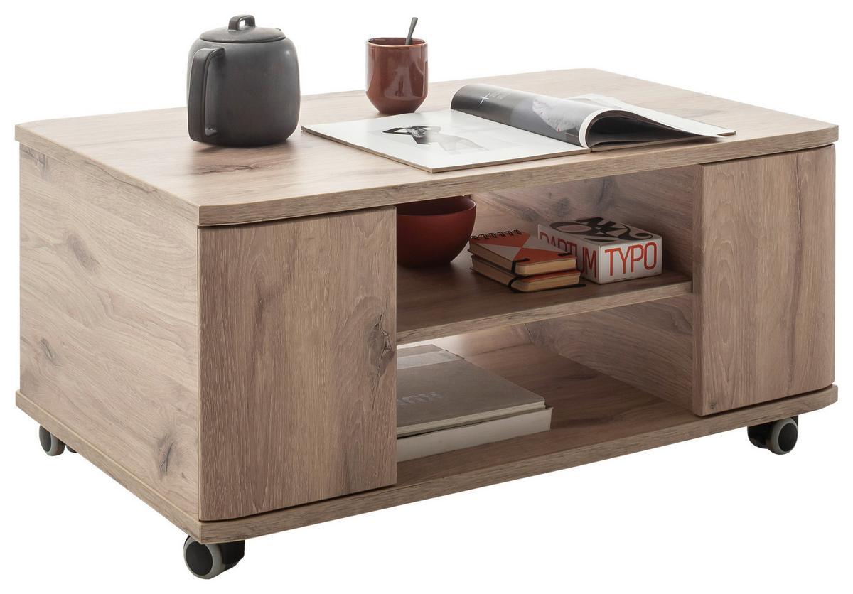 Couchtisch Prato Eichefarben B: 92 cm - Eichefarben, Design, Holzwerkstoff (92/43/55cm) - MID.YOU