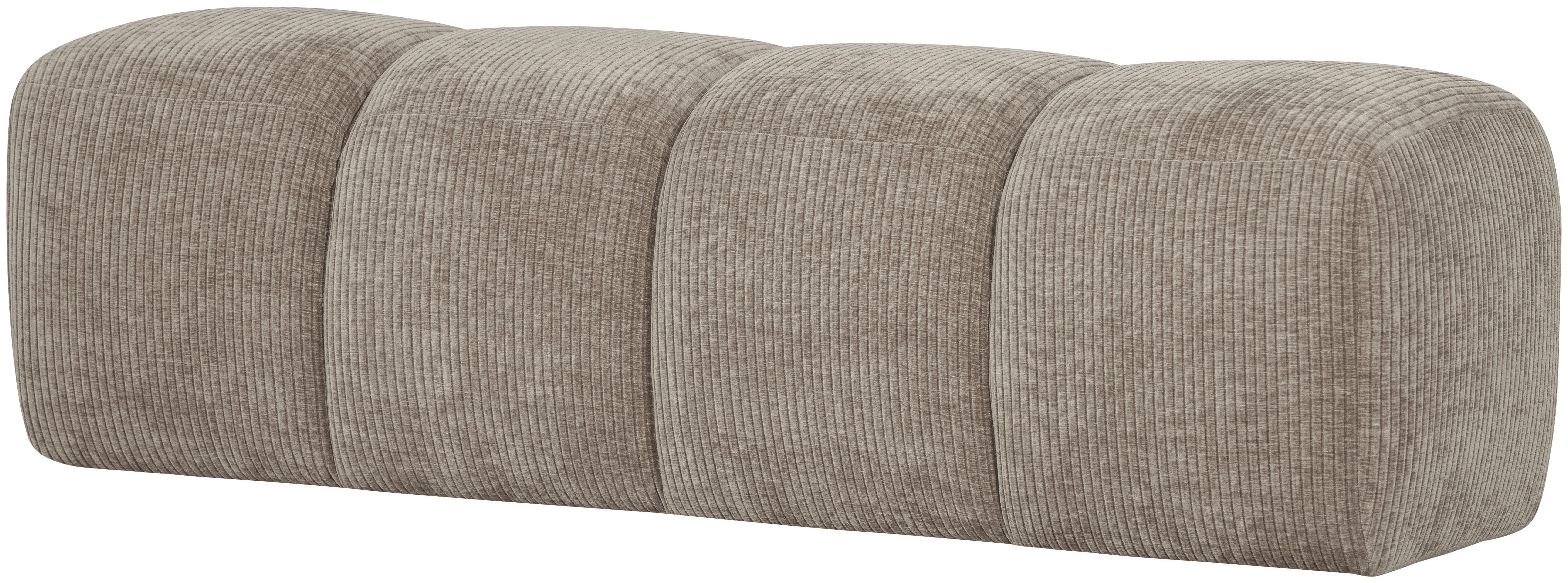 Sitzbank Mojo Sandfarben B: 164cm - Sandfarben/Schwarz, MODERN, Textil (164/49/45cm) - Livetastic