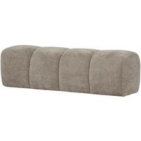 Sitzbank Mojo Sandfarben B: 164cm - Sandfarben/Schwarz, MODERN, Textil (164/49/45cm) - Livetastic