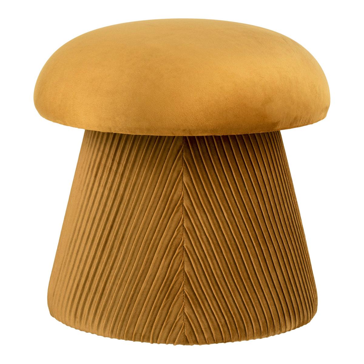 Hocker Hampton Orange B: 39 cm - Orange, Design, Naturmaterialien/Holz (39/42/39cm)