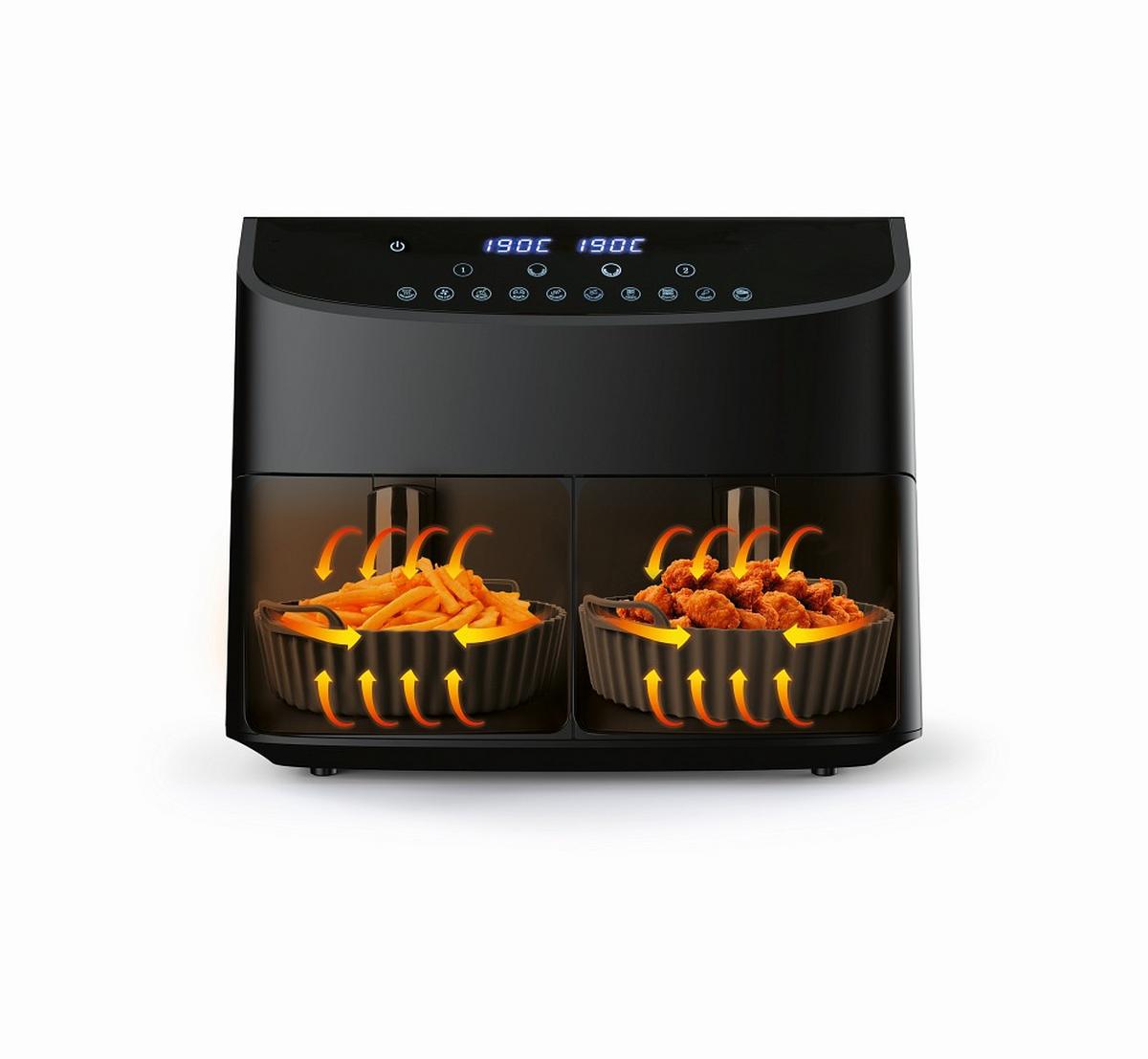 BACKFORMENSET KITCHBO - Schwarz/Grau, Basics, Kunststoff (20,2/15,9/6,3cm)