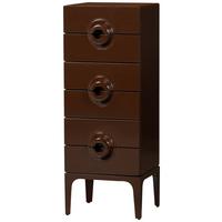 Kommode Merge Braun, Rot B: 44cm - Rot/Braun, Design, Holz (44/120/45cm) - Livetastic