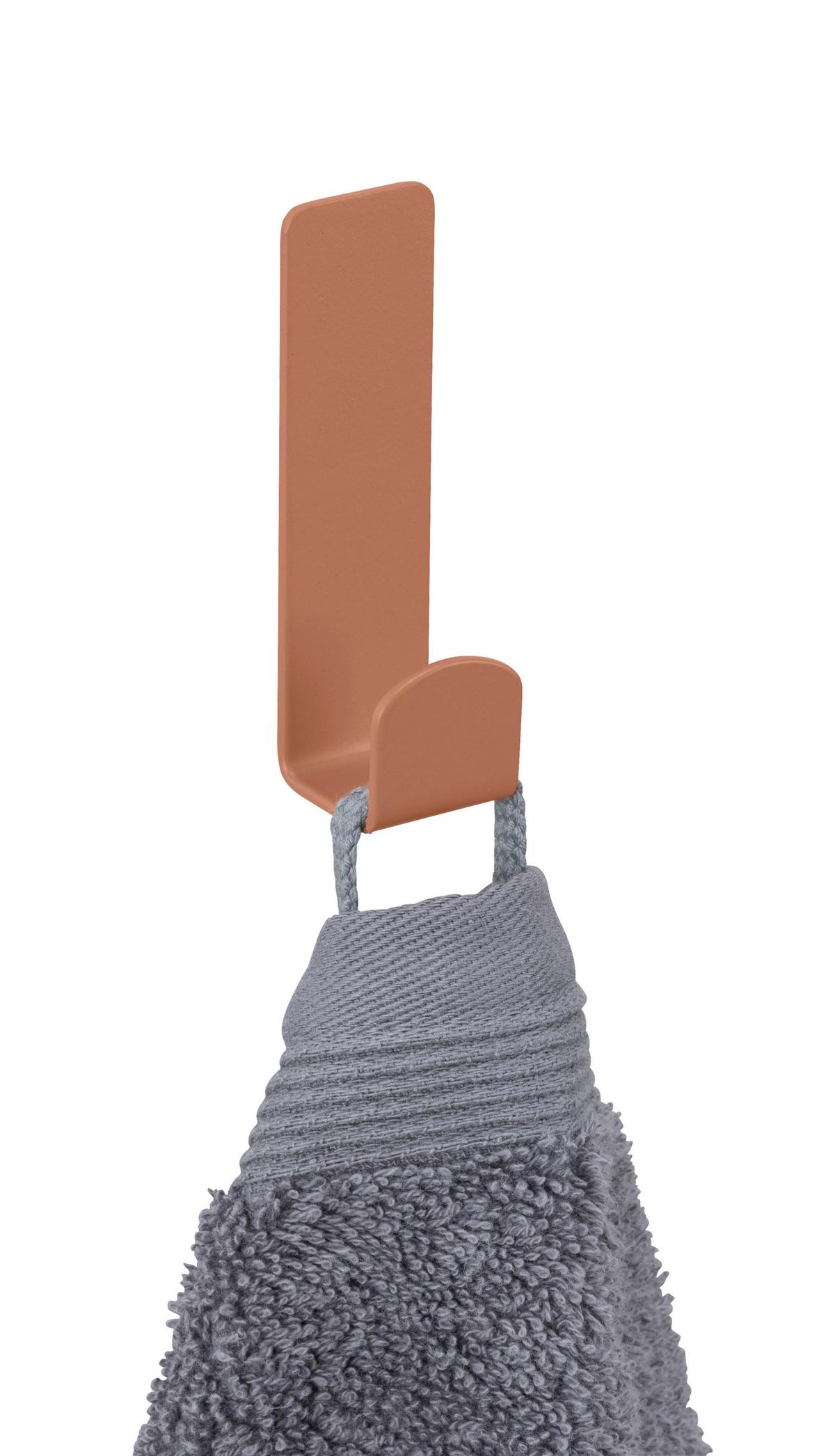 HÁČEK NA STĚNU TURBO-LOC LIZAN - hnědá, Moderní, kov (2/7/2cm) - Mömax