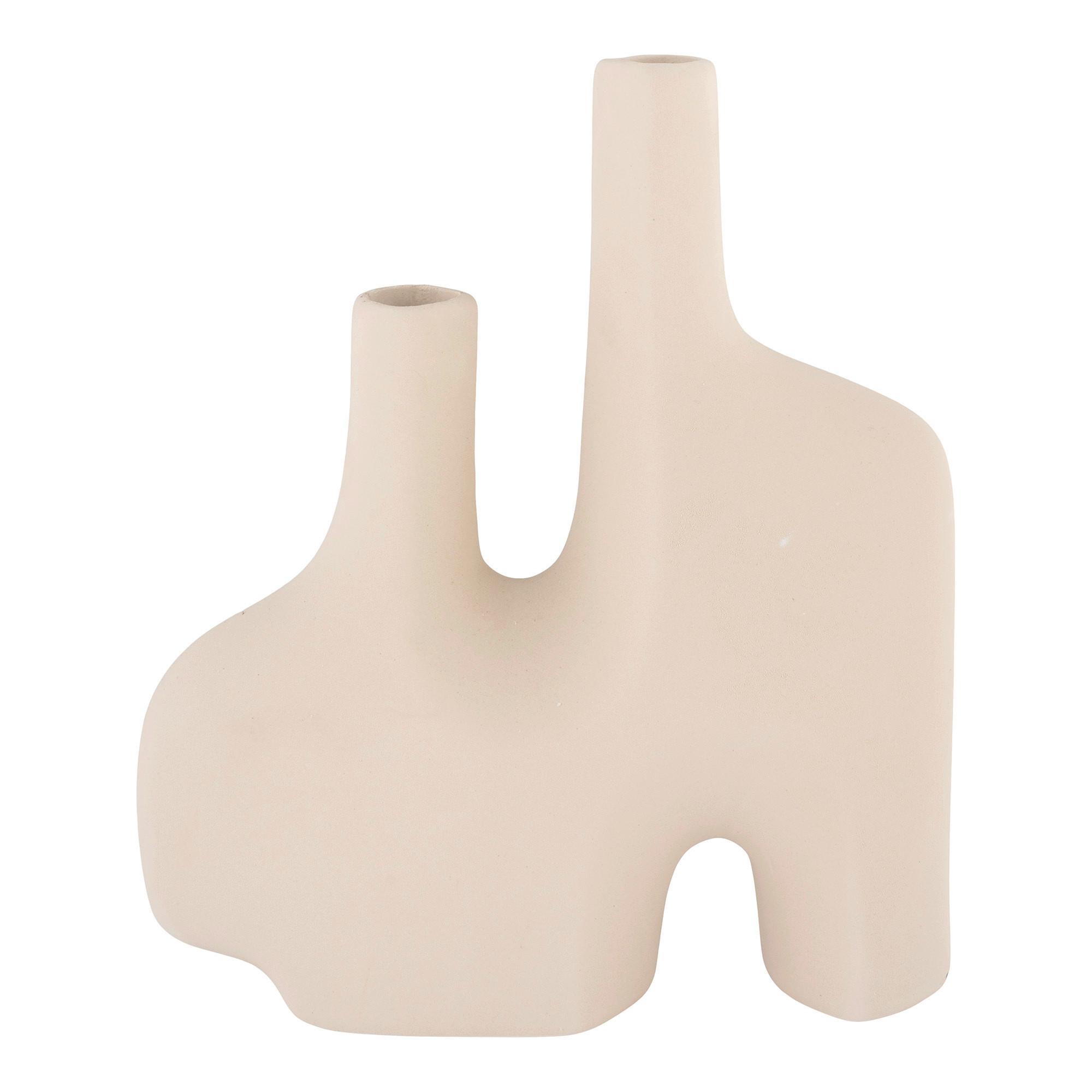 Vase Sandfarben B: 23,5 Cm - Sandfarben, Basics, Keramik (23,5/27/8cm)