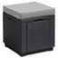Gartenhocker Cube Polyrattan mit Kissen - Braun, MODERN, Kunststoff (42/39/42cm) - Allibert Gartenhocker Cube Polyrattan mit Kissen - Braun, MODERN, Kunststoff (42/39/42cm) - Allibert