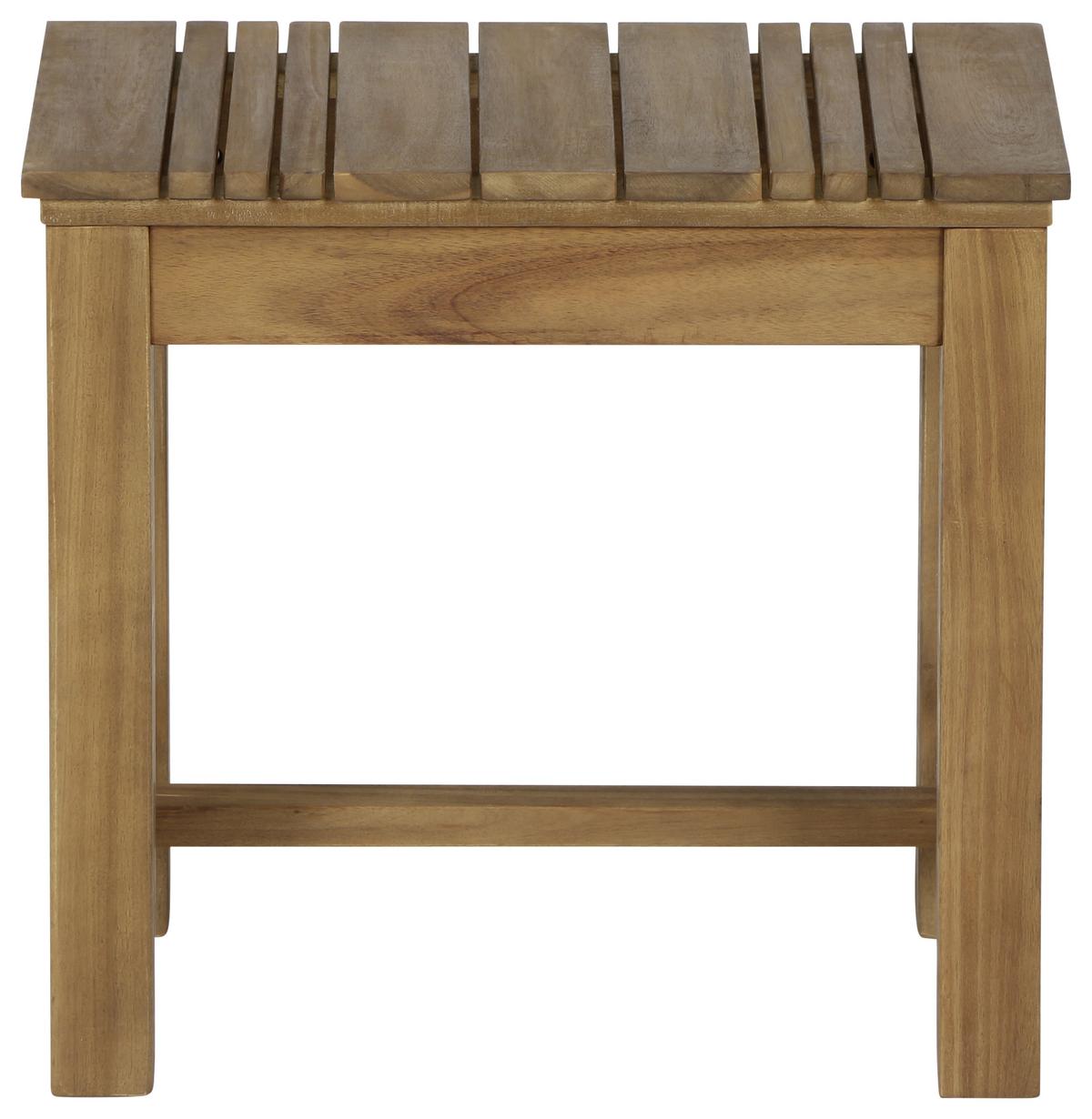 Gartenhocker Echtholz Akaziefarben - Akaziefarben, KONVENTIONELL, Holz (33/45/50cm) - Siena Garden