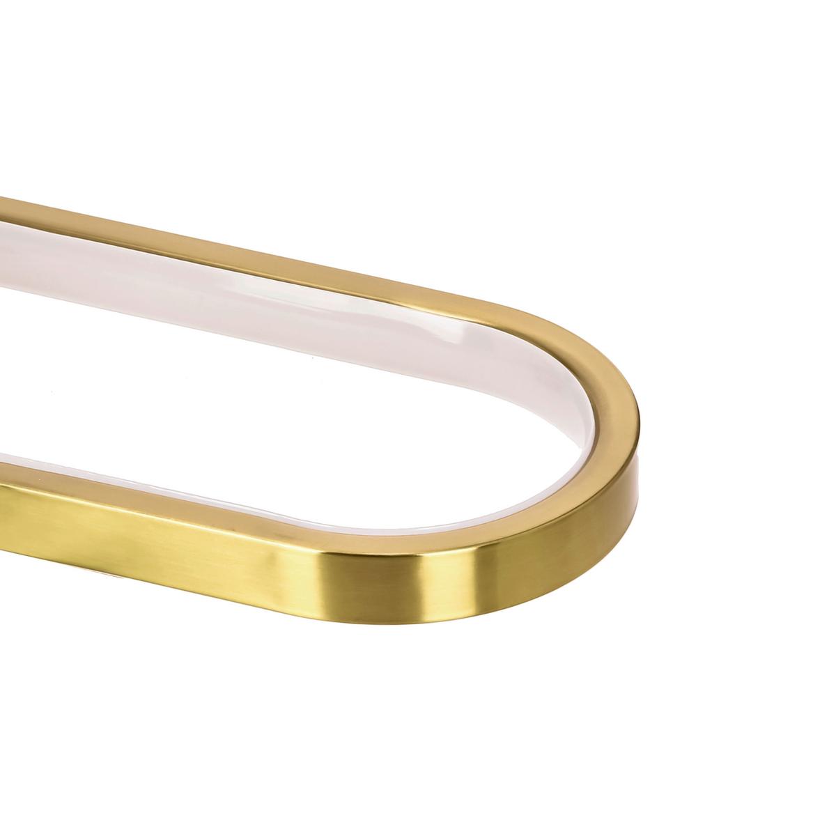 Led-wandleuchte 22-35684 Monet - Goldfarben/Weiß, KONVENTIONELL, Kunststoff/Metall (35/6.5/15cm)