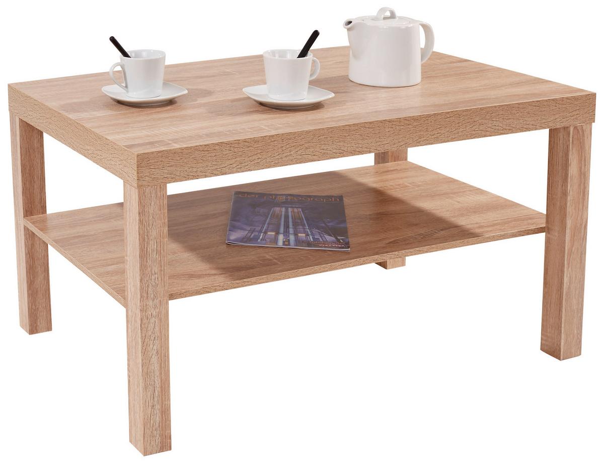 Couchtisch Mit Ablagefach Light, Sonoma Eiche Dekor - Sonoma Eiche, MODERN, Holzwerkstoff (90/45/55cm)