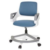 JUGENDDREHSTUHL KID FLEX Blau - Blau/Weiß, Basics, Kunststoff (53/80-93/60cm) - MID.YOU