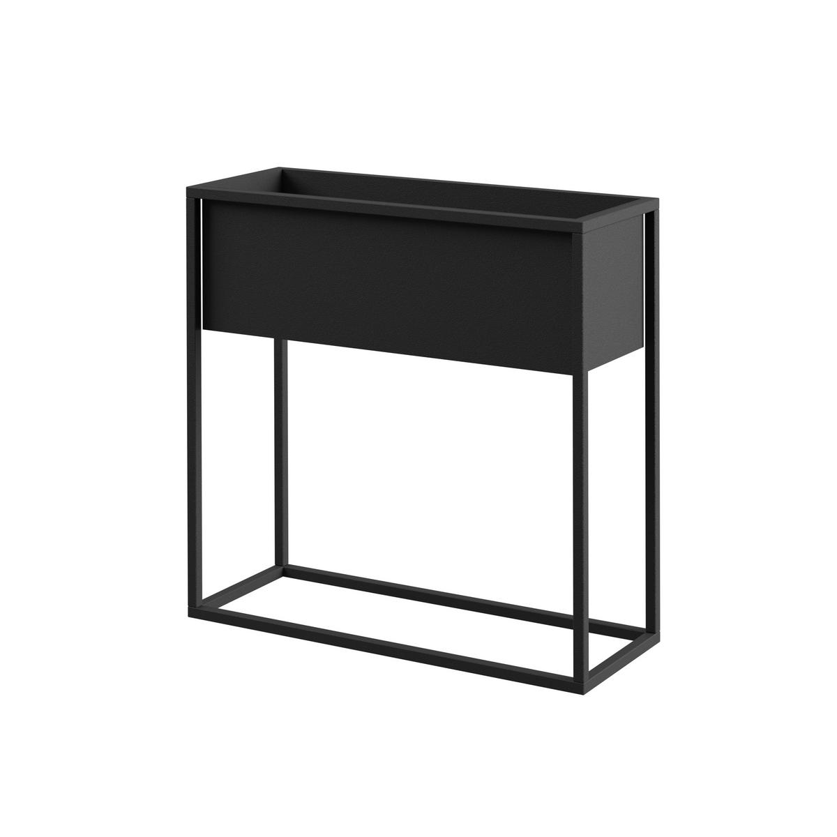 Blumenständer Metall Schwarz Bxhxt: 60x23x60 Cm - Schwarz, Basics, Metall (60/23/60cm)