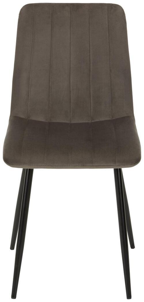 Stolička Lisa 1+1 Zdarma (1*kus=2 Produkty) - sivá/antracitová, Štýlový, kov/textil (44/88/54cm) - Modern Living