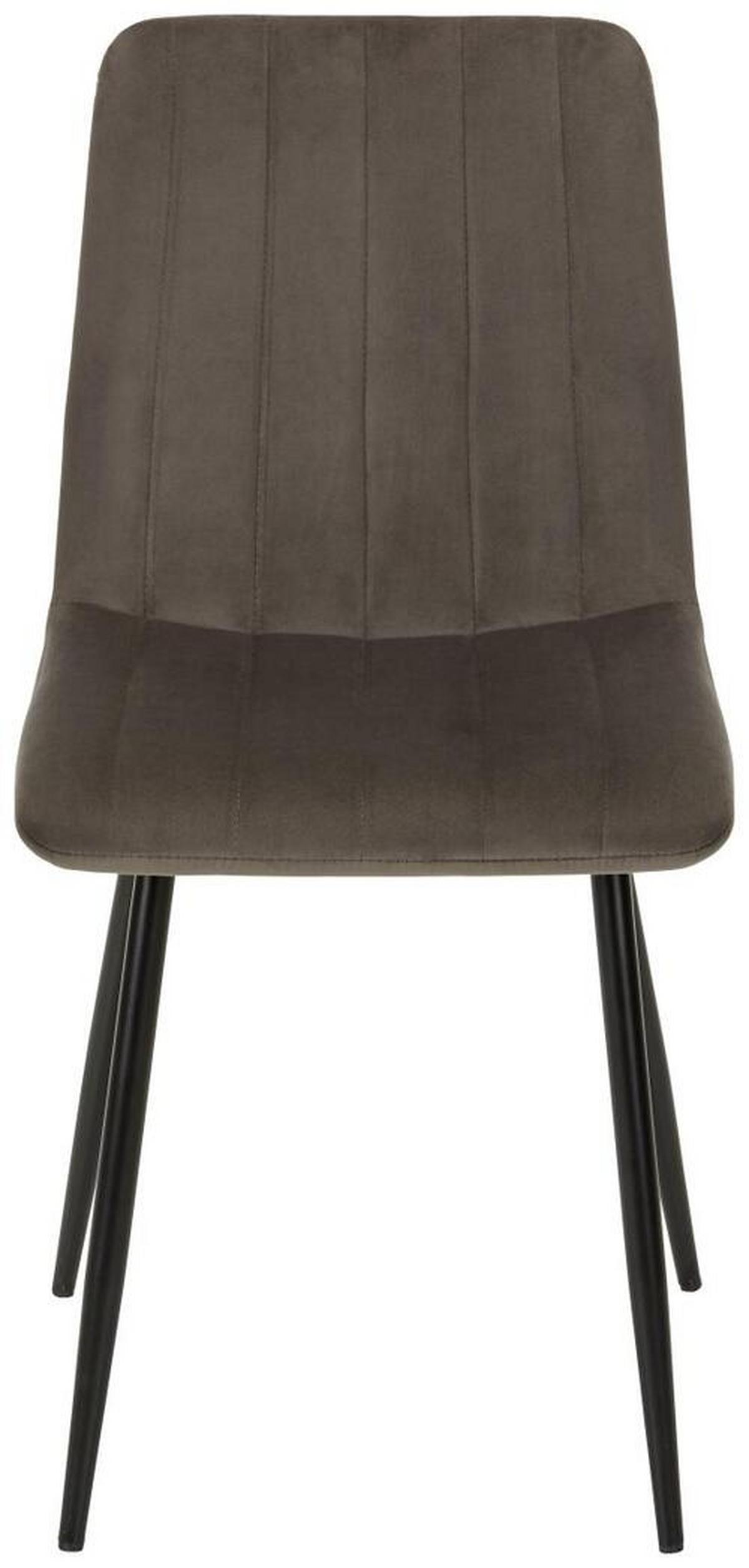 Židle LISA šedá - šedá/antracitová, Lifestyle, kov/textil (45/88/56cm) - Mömax