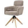 Armlehnstuhl Mattis Cord Beige, B: 60 Cm - Beige/Naturfarben, KONVENTIONELL, Holz/Textil (60/90/69cm) - Livetastic